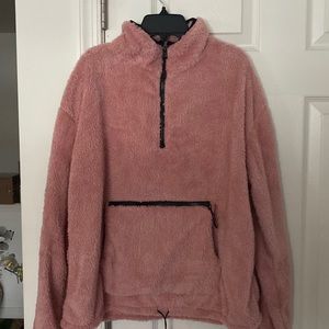 Fleece Half Zip Up Sweater